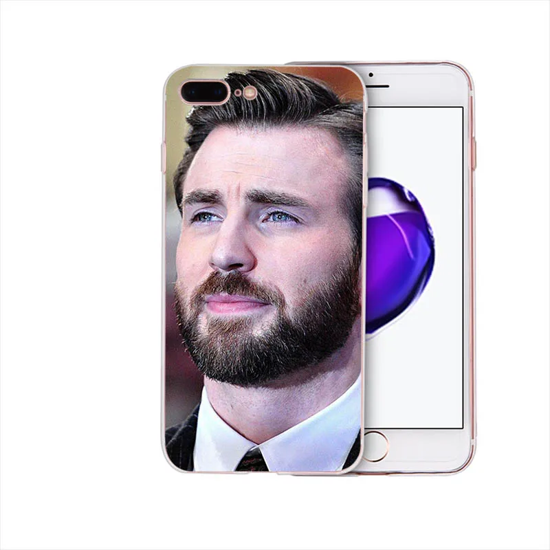 Криса Эванса Марвел Капитан Америка мягкий чехол для iPhone X чехол для телефона XS max XR 6plus 6s 6 Coque 5 5S SE 7 8 8plus 7plus Funda