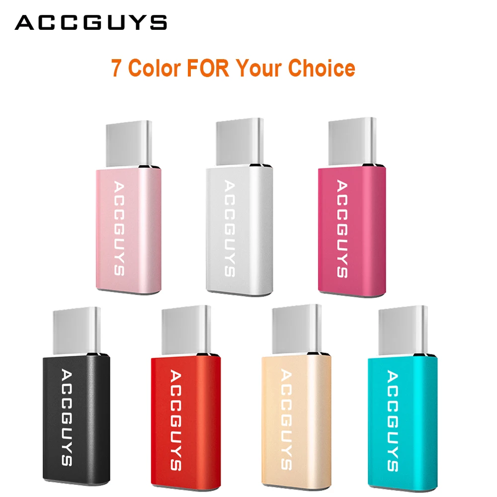 ACCGUYS USB Type C адаптер кабель type usb 2 0 для micro зарядки синхронизации данных nexus 5x6 p lumia 950