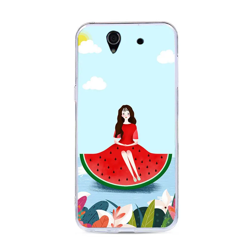 J&ampR Silicone Phone Case For Sony Xperia Z C6603 C6602 L36H L36i 5.0&quotBack Cover Colorful printing Cartoon Soft Cases |