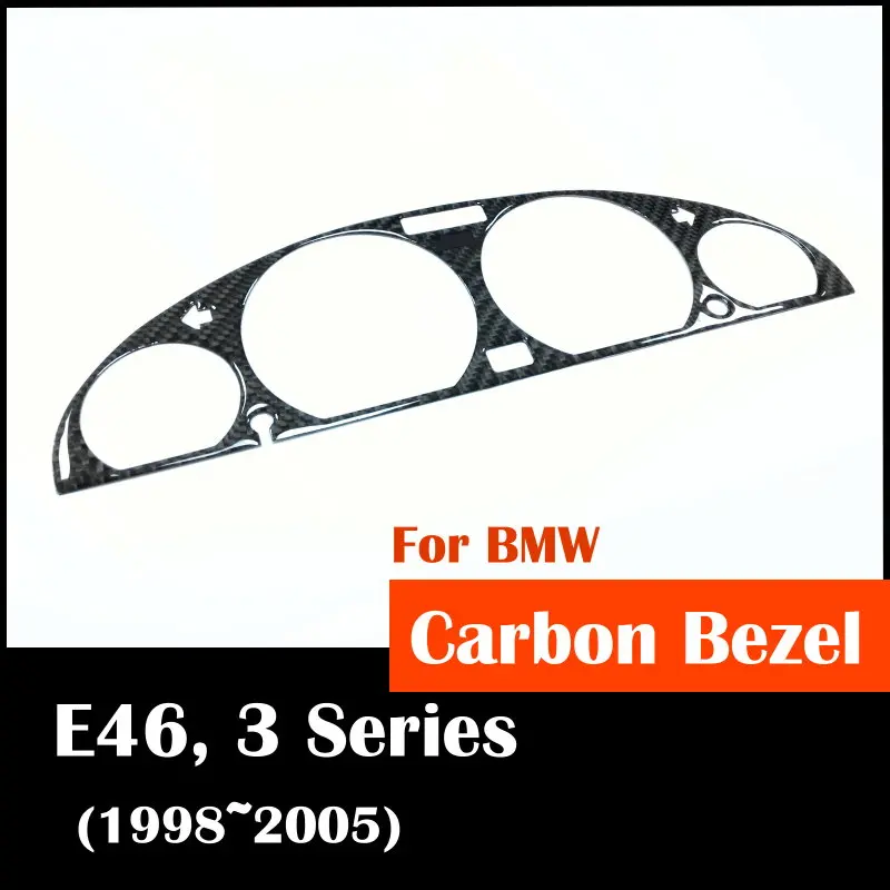 DASH Carbon оптоволоконный датчик triml для E46 3 серии 1998 2005 крышка кластерная рамка