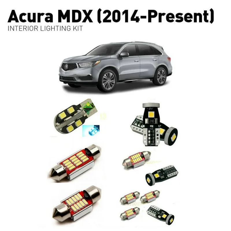 Светодиодные внутренние фары для Acura MDX 2014 + 13 шт. светодиодные автомобилей