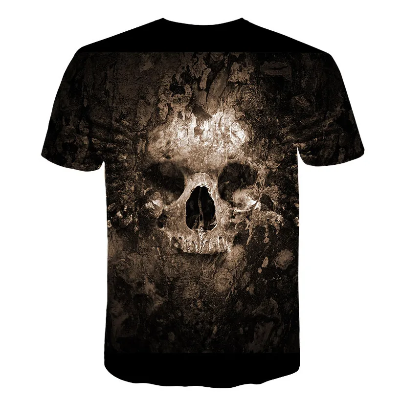 2018 New Fashion Skull T-shirts Men/Women Summer Tees Print s T shirt Brand Tops DXTX31 | Мужская одежда