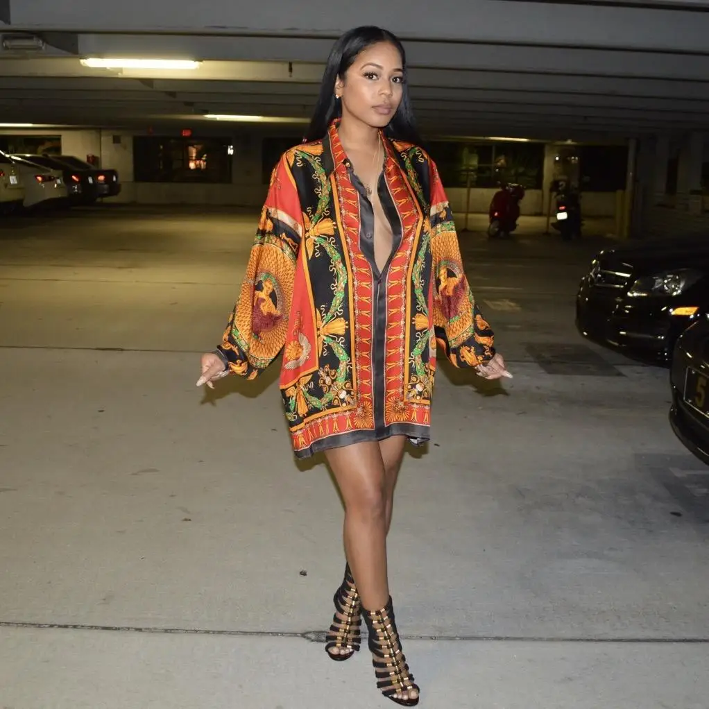 Весна 2019 новый стиль модный Африканский одежды персонализированная рубашка с