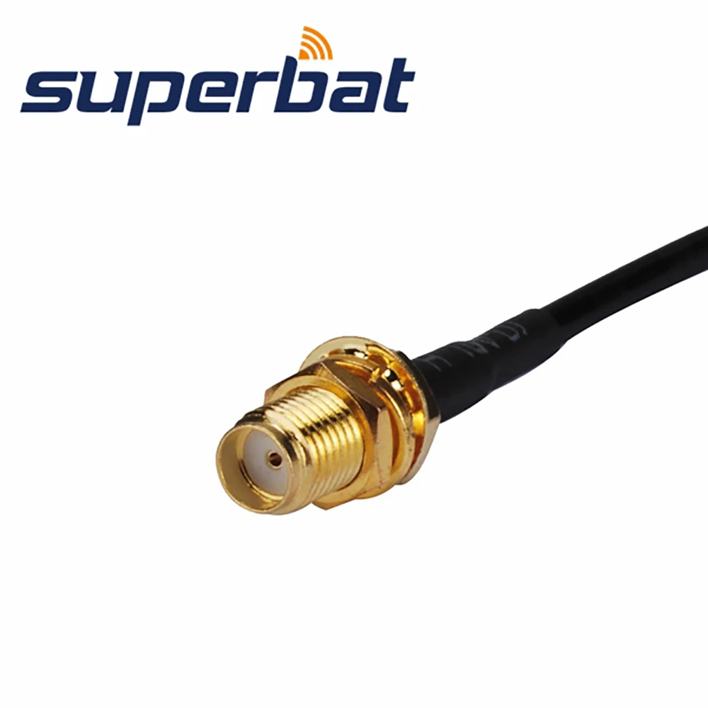 Superbat mc карта разъем под прямым углом к гнезду SMA перегородка кабель отрезок RG174 RF