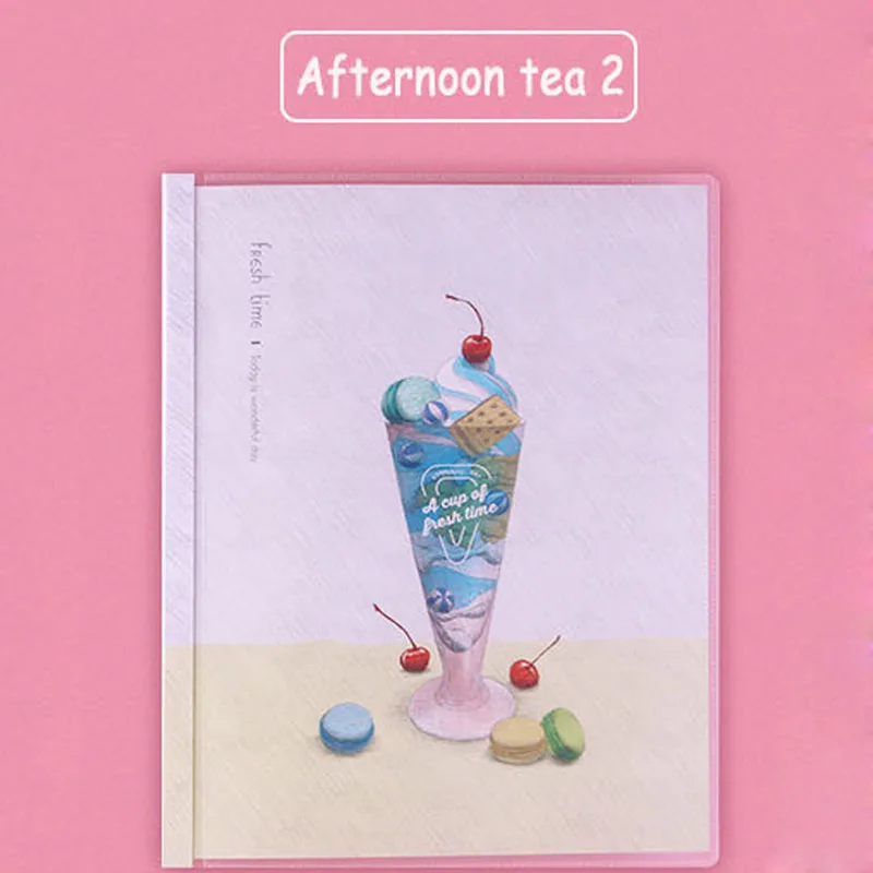 Afternoon tea 2 Deli дневник съемный свободный лист простой, маленький, B5 Ноутбук Милые Творческие Школьные принадлежности - Цвет: Afternoon tea 2