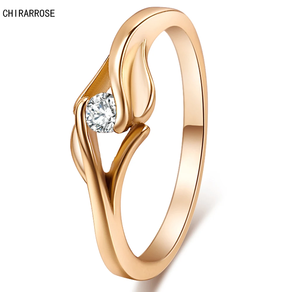 Бренд CHIRARROSE новинка модное популярное женское тонкое кольцо с фианитом класса