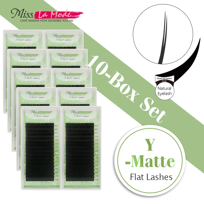 Накладные ресницы Miss La Mode 0 15 C/D матовые плоские|lashes y|flat lashesmiss la mode |