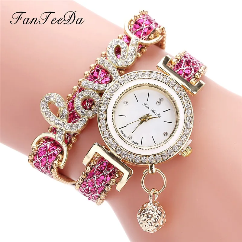 

Women Watches Ladies Leather Band Crystal Bracelet Watch Luxury Casual Rhinestone Quartz Wrist Watch Female Gift reloj mujer /C