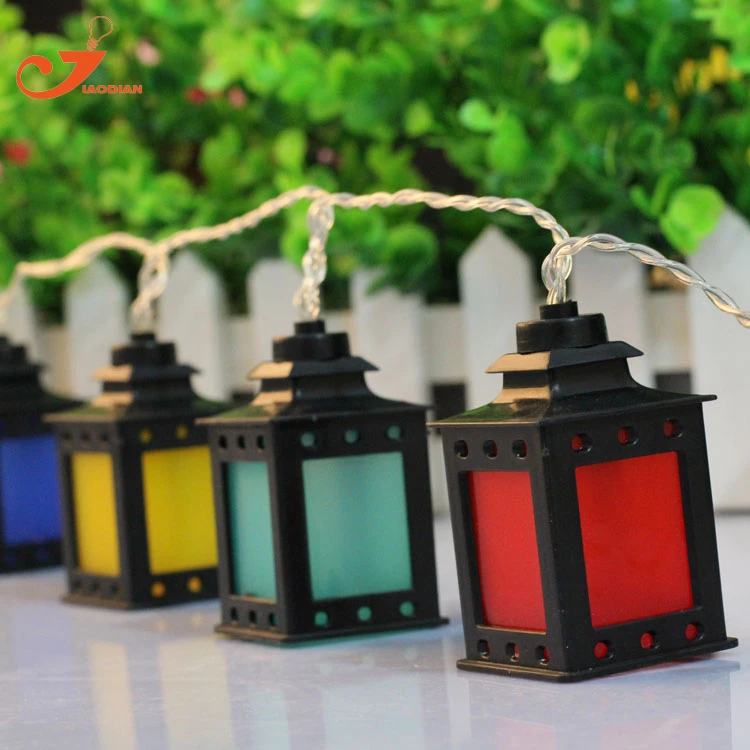 Черный цвет фонарь свет летний струнный фея праздник светодио дный светодиодный