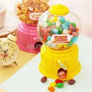 Милые сладости мини машина для конфет Диспенсер в виде пузырьков банка монет