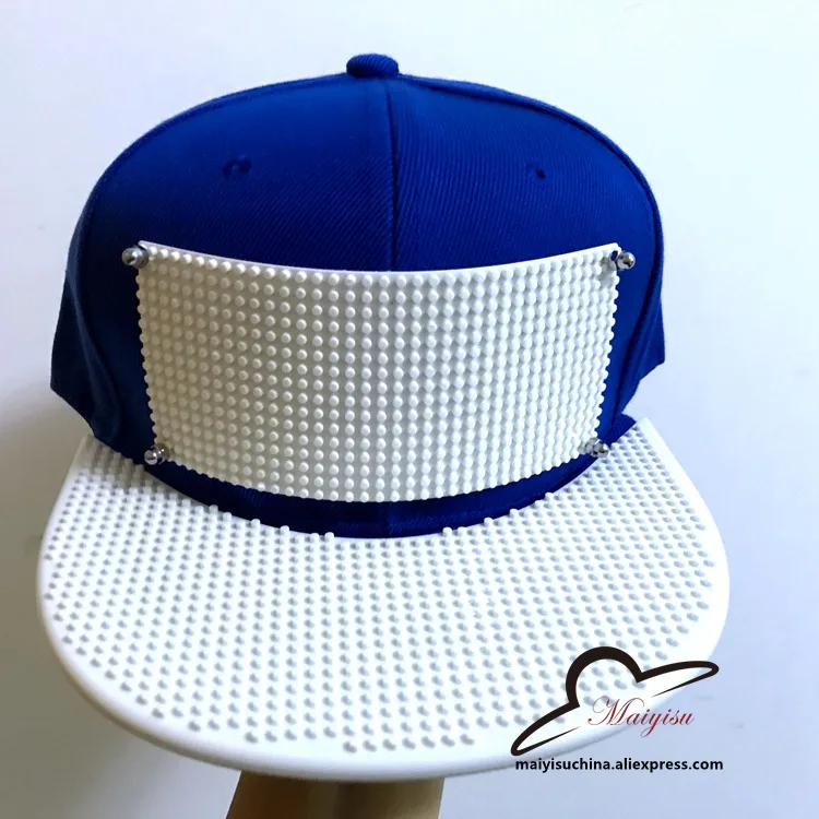 Съемные кирпичные пластины для подгонки Snapback DIY строительные блоки полями пользовательские шляпы Открытый Хип-хоп Snapback шляпа бейсбольная Кепка