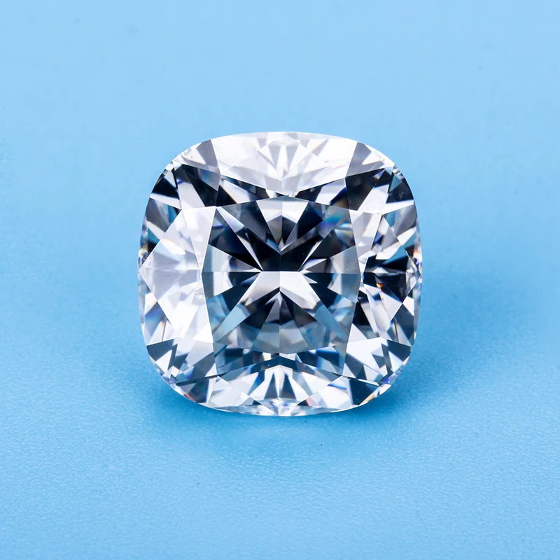 Камни с муассанитами для изготовления украшений белого цвета 7 5*7 5 мм|stones for