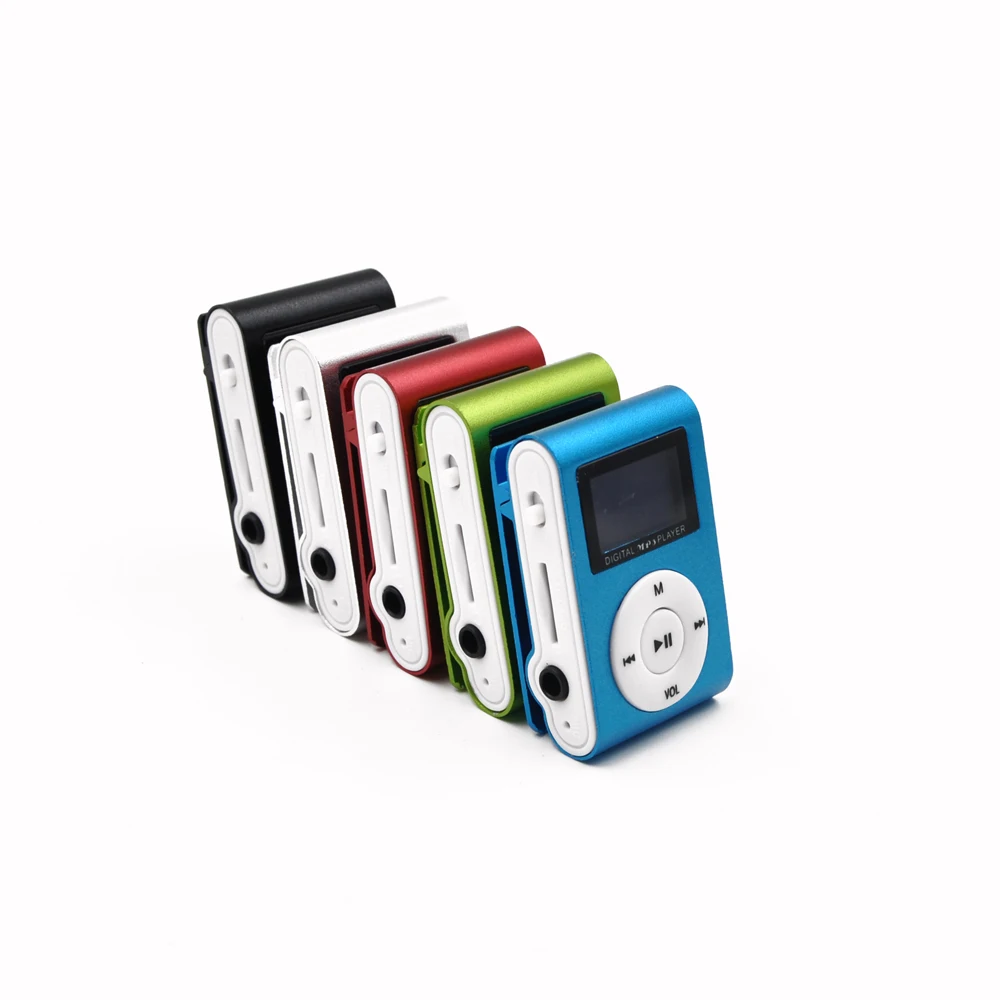 Улучшенный мини USB металлический зажим MP3 плеер с ЖК экраном Поддержка 32 ГБ Micro SD TF