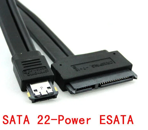 12V + 5V Power eSATA eSATAp для SATA 15 7 Pin адаптер конвертер кабель передачи данных провод 2 5 &quot3