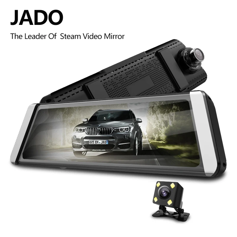 JADO D800s X4 поток зеркало заднего вида LDWS gps трек 10 ips сенсорный экран Full HD 1080 P