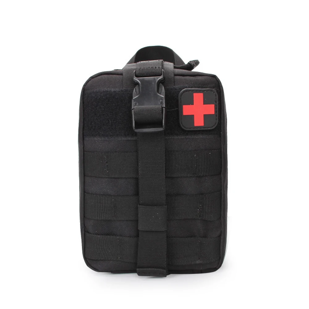 Походная тактическая Сумка EDC Molle, сумка для экстренной первой помощи, сумка для выживания, сумка для путешествий на открытом воздухе, кемпинга, альпинизма, медицинские наборы, сумки - Цвет: Черный цвет