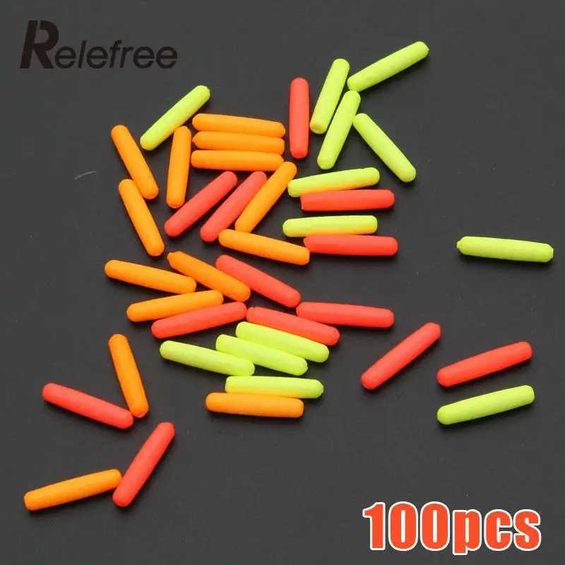 

100Pcs Fishing Float Stops Striking bean For Bobber Line Grips Floater Beans Beads Carp Fishing Tackle Gear Tool Color Random