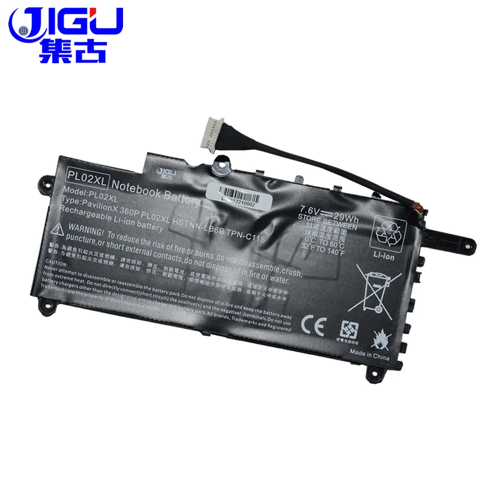 

JIGU Laptop Battery HSTNN-DB6B HSTNN-LB6B PL02029XL PL02XL TPN-C115 7177376-001 751681-231 For HP For Pavilion 11 X360 2CELLS