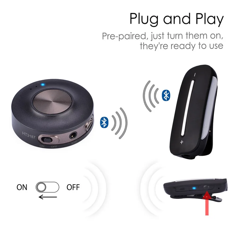 Avantree aptX с низкой задержкой беспроводной ТВ набор Bluetooth передатчик и приемник PLUG &