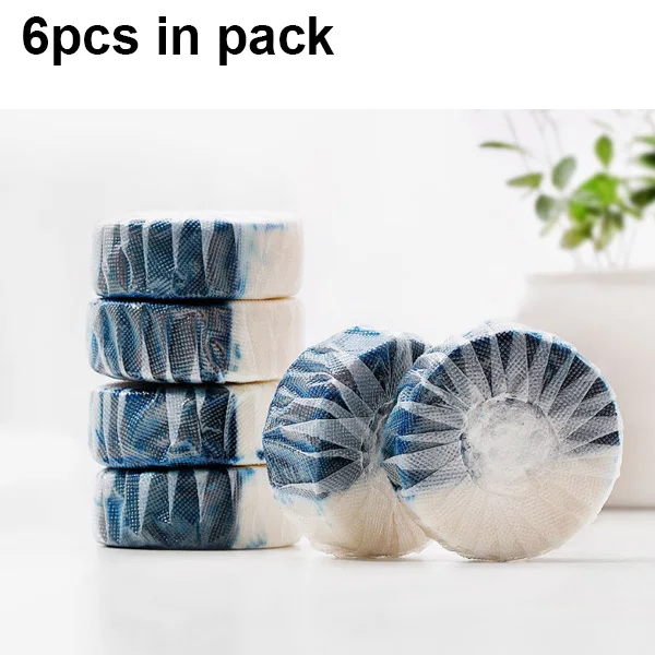 6pcs in pack 12 мешков Xiaomi Youpin Clean-n-fresh двойной эффект туалетный блок независимая Водорастворимая пленка упаковка Анионный активный фактор - Цвет: 6pcs in pack