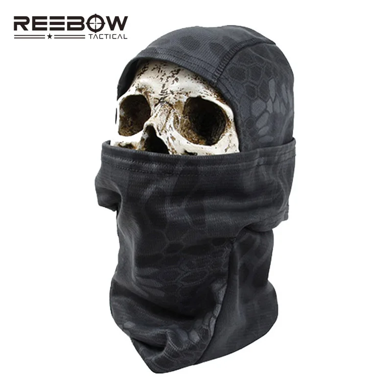 Плотная камуфляжная Полнолицевая маска ниндзя Балаклава Тактическая защита для