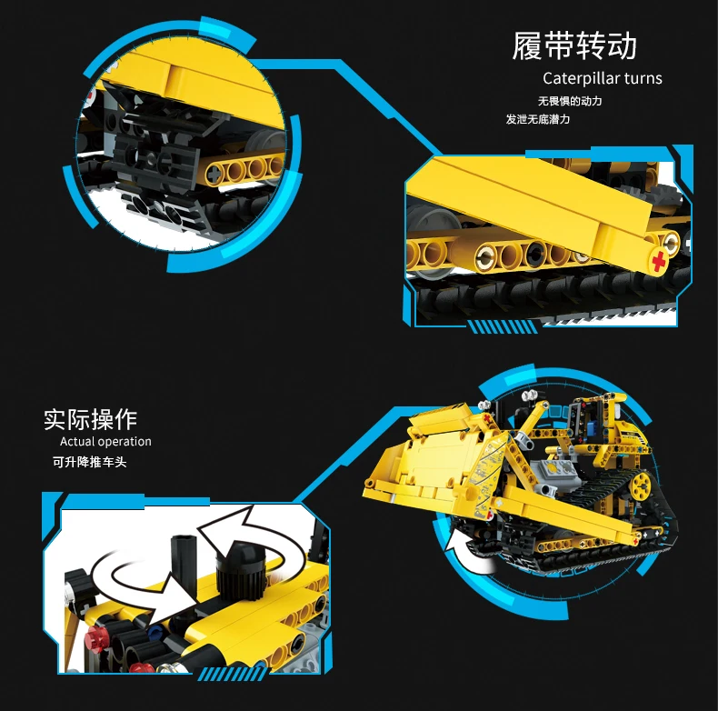 Форма King 13014 13015 13016 13017 Technic строительные блоки игрушки 8275 бульдозер 8043 экскаватор дистанционное управление нагрузки автомобиль подарки