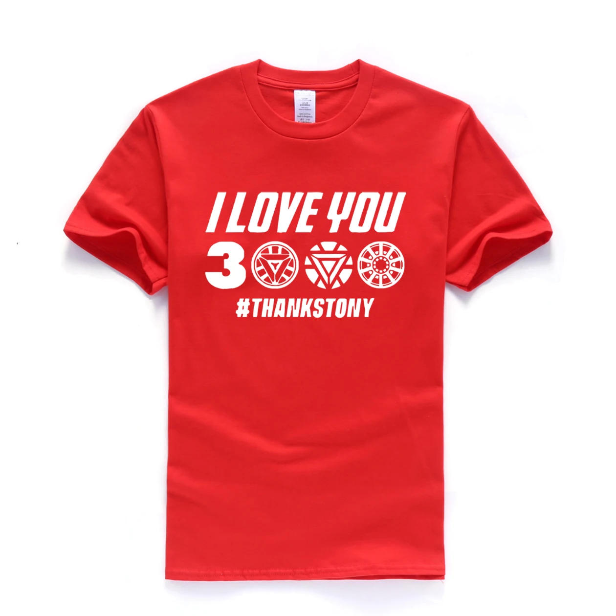 I Love You 3000 Times Футболка мужская супергерой Железный человек Тони Старк Мстители летние футболки хлопок короткий рукав черная футболка - Цвет: Red 5