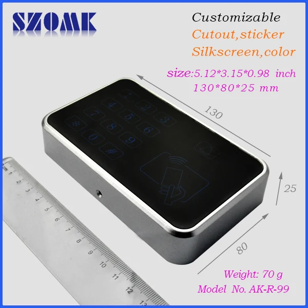 Пластиковый корпус для электрического шкафа из АБС пластика (1 шт.) 130*80*25 мм