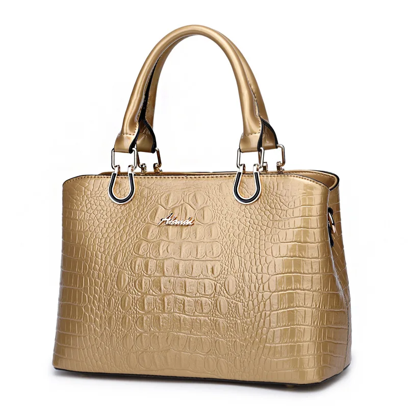 Новая Мода Аллигатор женские сумки Европейский дизайн лакированная кожа на