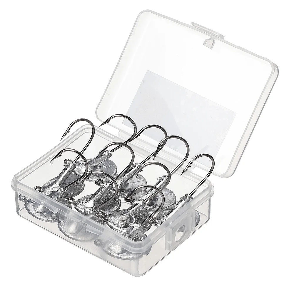 DONQL 10 шт./компл. колючей Lead Jig Head рыболовный крючок стакан рыболовный крючок 3,5g 5g 7g 10g 14g для Мягкая приманка для карпа на рыбалку рыболовных крючков