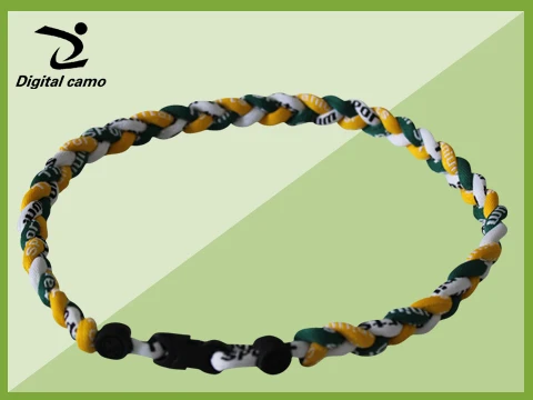 1 шт. Веревка Витая Titanium Sport Necklace(Красный Синий и Белый) Отлично Подходит для любой Бейсбол/Софтбол/футбол/Лакросс - Цвет: green yellow white