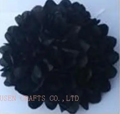 NO18 Black Продвижение продаж Diy 1" 30 см 1 шт бумажные цветы целующийся шар Свадьба для домашней вечеринки на день рождения автомобиль декоративная ткань бумажные помпоны - Цвет: NO18 Black