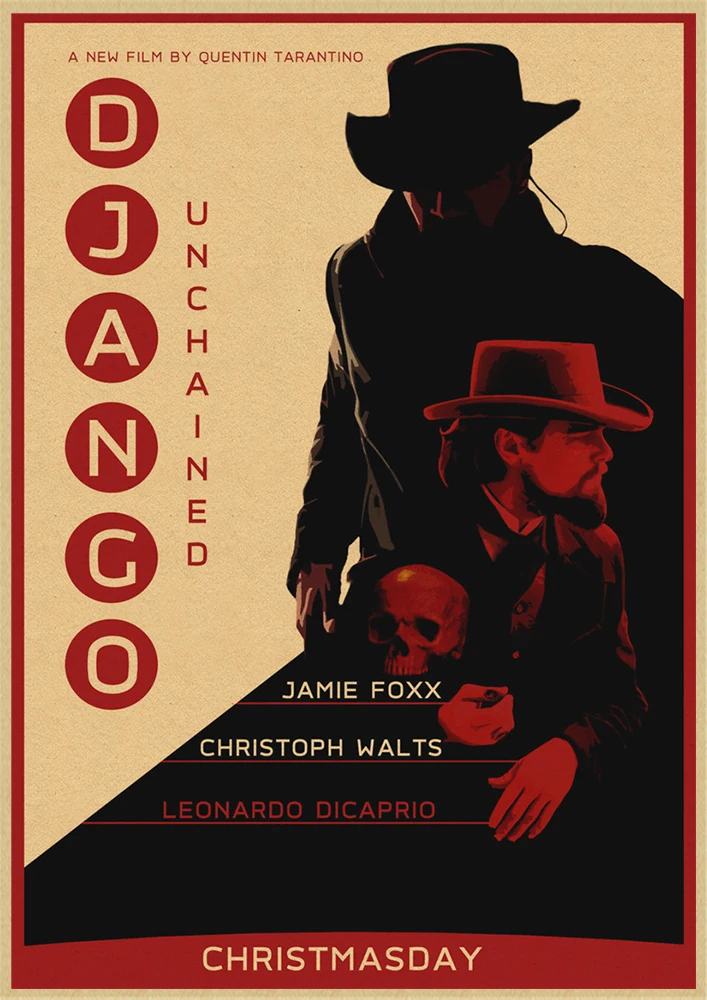 Классический фильм Django Unchained Квентин Тарантино Ретро плакат крафт-бумага кафе домашний декор стен Живопись