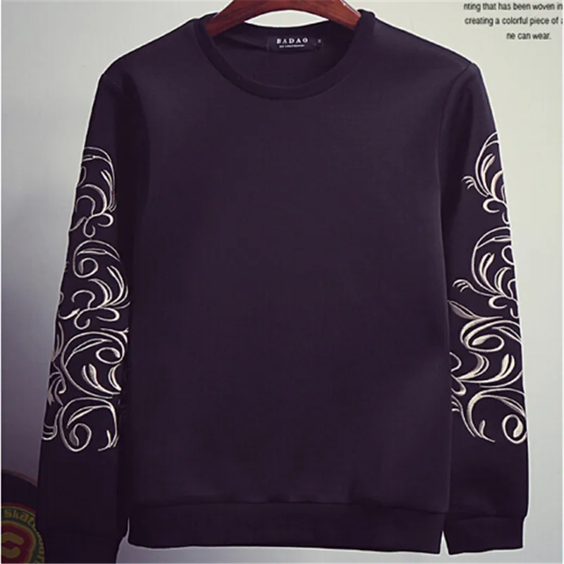 Новинка 2016 Модные осенние женские свитшоты с цветочной вышивкой худи Женский