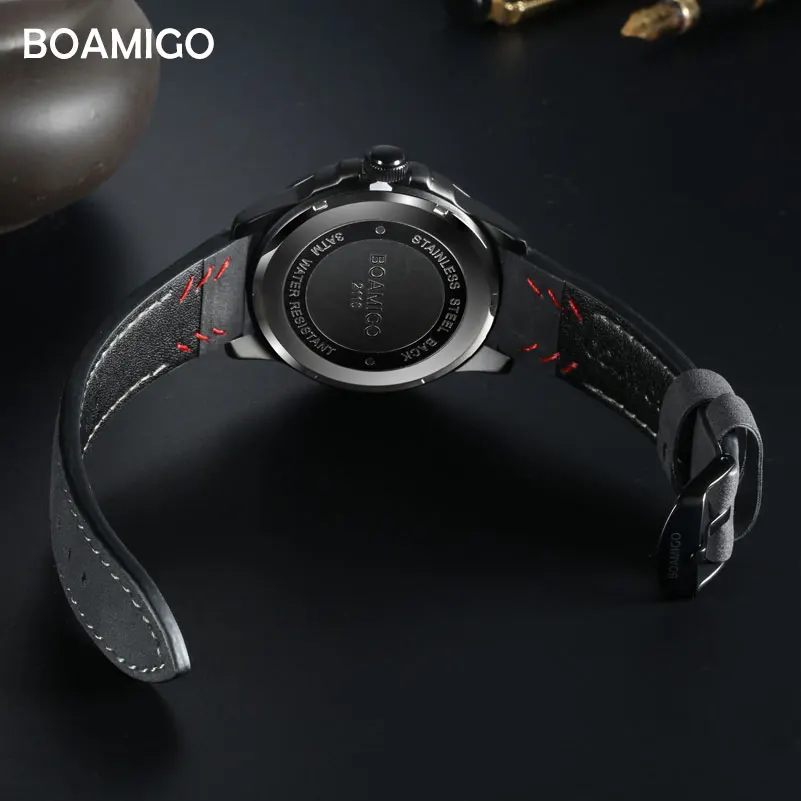 Мужские кварцевые часы с кожаным ремешком датой|masculino|masculinos relogiosmasculino watch |