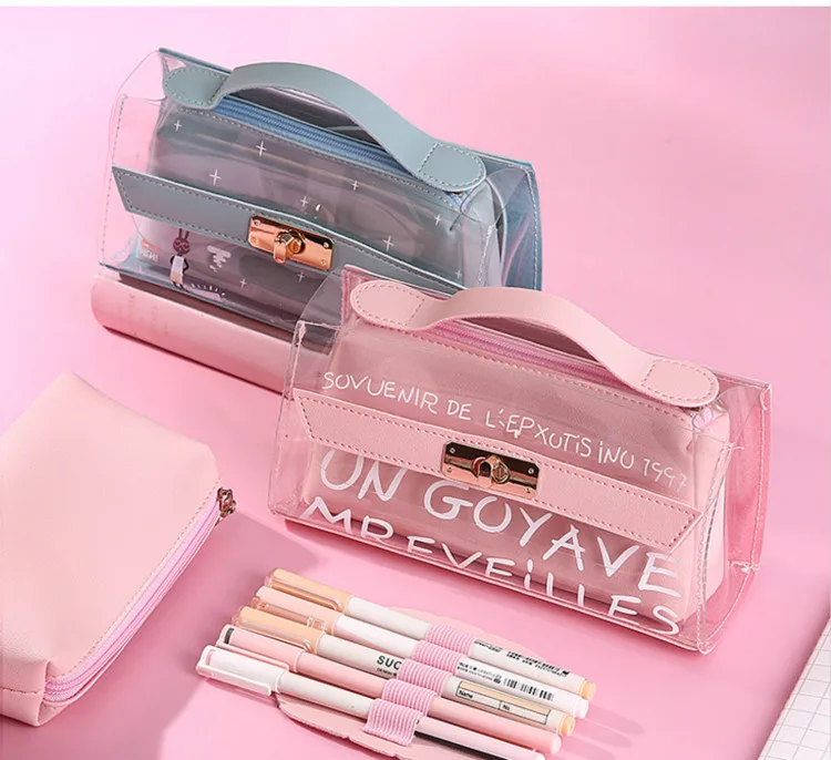 Модные прозрачные, косметичка для путешествий, сумки для Для женщин Make Up Box Прозрачный Акриловый карандаш для макияжа Органайзер, сумка, карман Элитный бренд прозрачная косметичка, чехол