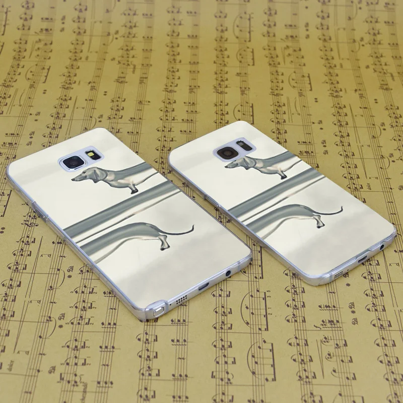Dream Фокс b3306 Колбаса Собака Прозрачный жесткий чехол для Samsung Galaxy S 4 5 6 7 8 мини край