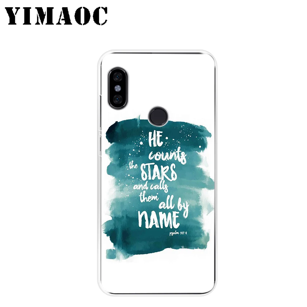Мягкий силиконовый чехол YIMAOC Bible verse Jesus для Xiaomi Redmi 6 6A 5A 5 S2 Puls Note 8 7 4X4 4A Pro Go |
