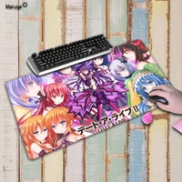 mairuige date a live hot extra large speed mouse pad gaming mousepad anti slip natural rubber gaming mouse mat with locking edge
