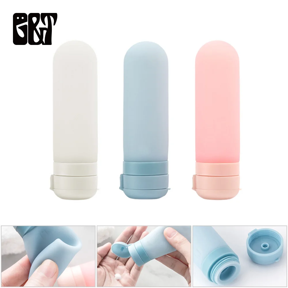 45 мл портативные силиконовые дорожные многоразовые бутылки косметический