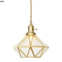 iwhd glass copper nordic pendant lights with switch creative adjustable hanging lamp vintage industrial lamp for home lighting