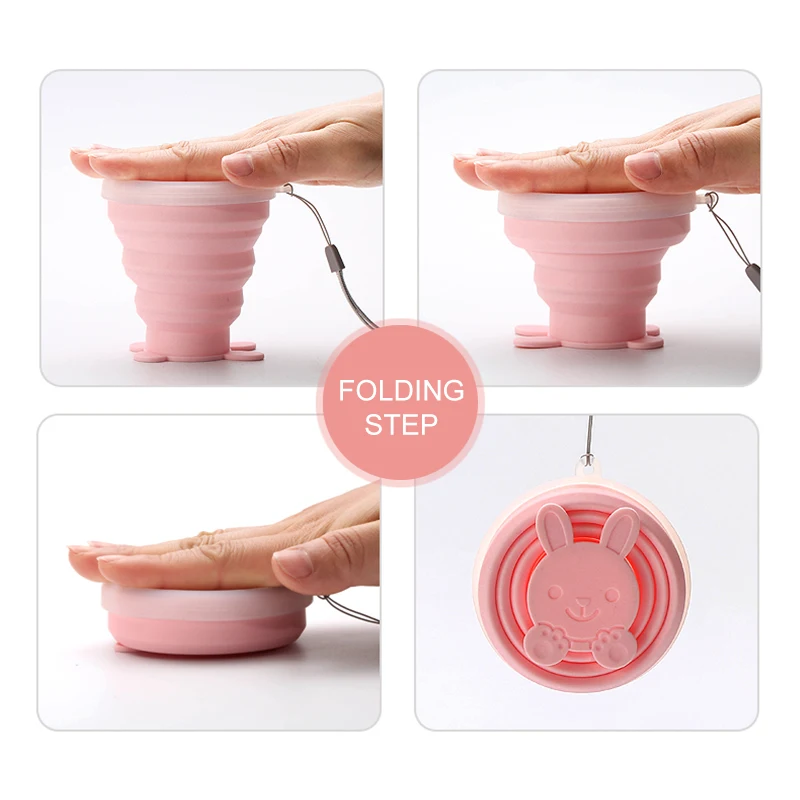 Дорожные силиконовые выдвижные складные чашки телескопические стаканы кофейные