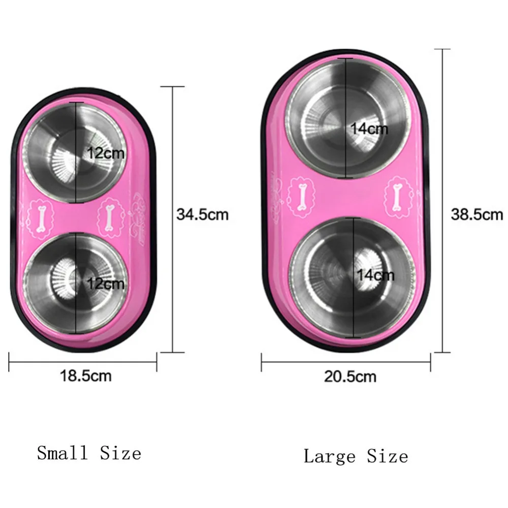 Двойная миска из нержавеющей стали для собак и кошек ультразвуковое устройство