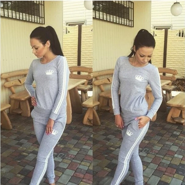 2016 Новый женский костюм популярный стиль Корона фигура толстовки с воротниками +