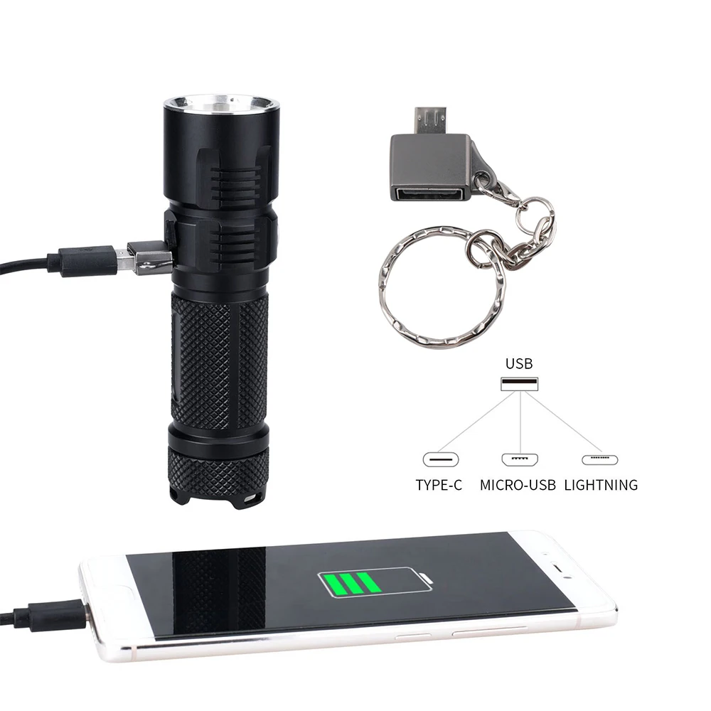 BORUiT BC10 XHP70.2 светодиодный фонарик 6-режимный USB Зарядное устройство фонарь Макс 3600LM Мощность банк Фонари Кемпинг светодиодная вспышка лампа 26650 Батарея