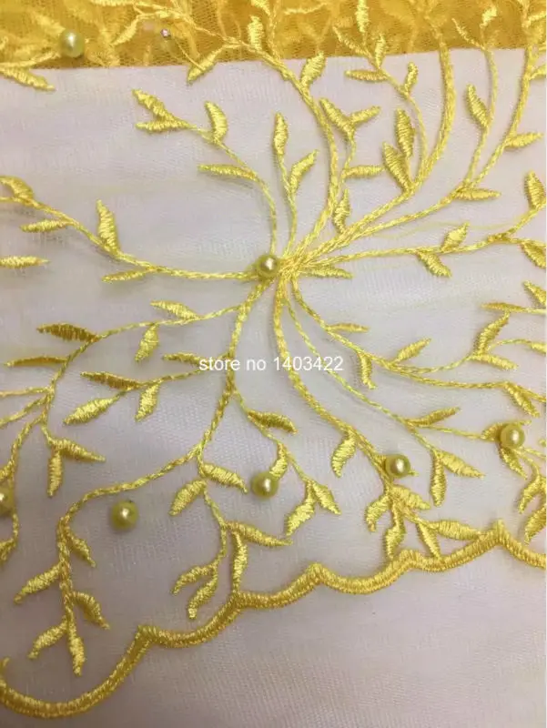 Latest African Lace Fabric Nigerian French High Quality Embroidered Tulle SH3616 | Дом и сад