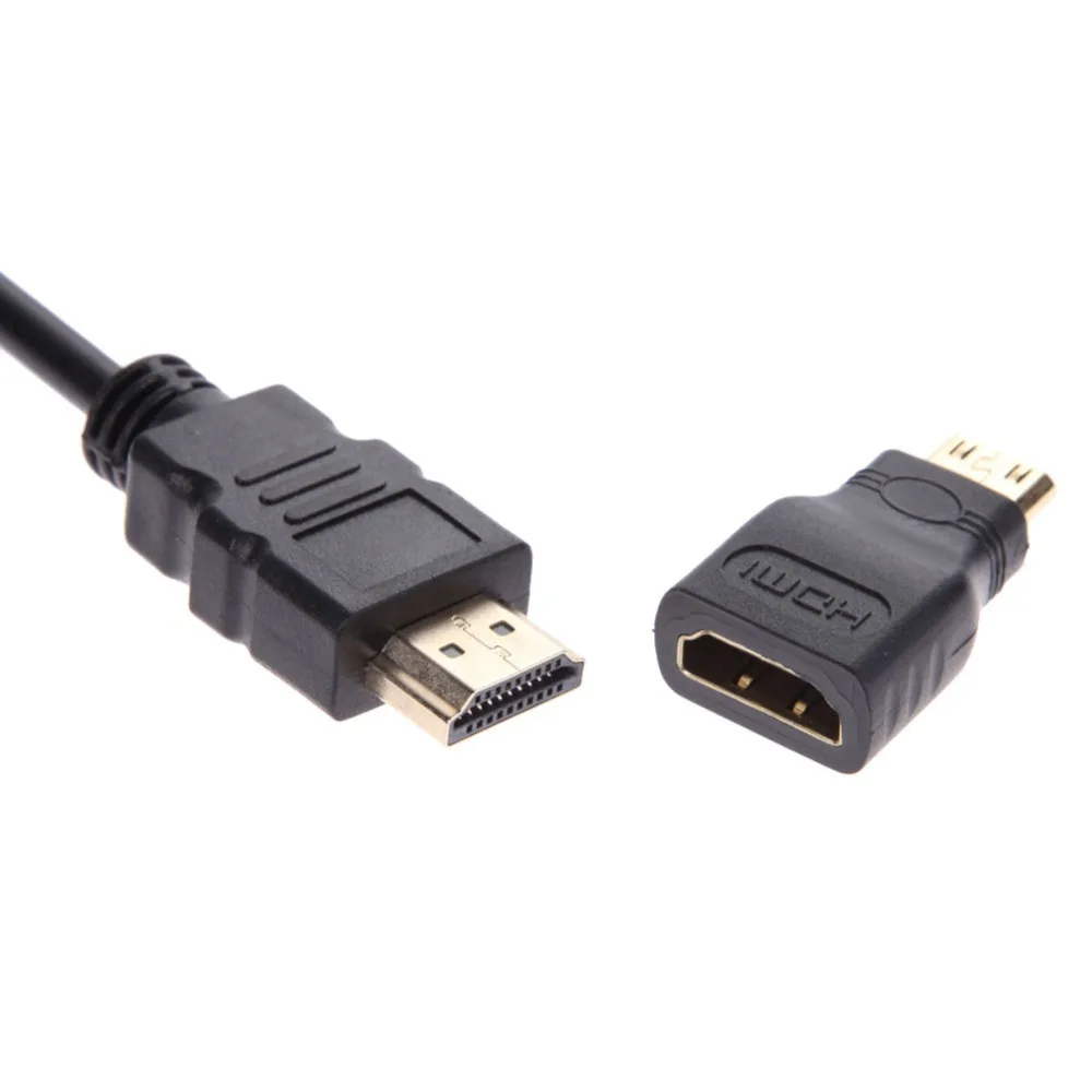 Адаптер преобразователя 1080P Micro HDMI/Mini HDMI/HDMI к VGA с аудио видео кабелем Белый Черный