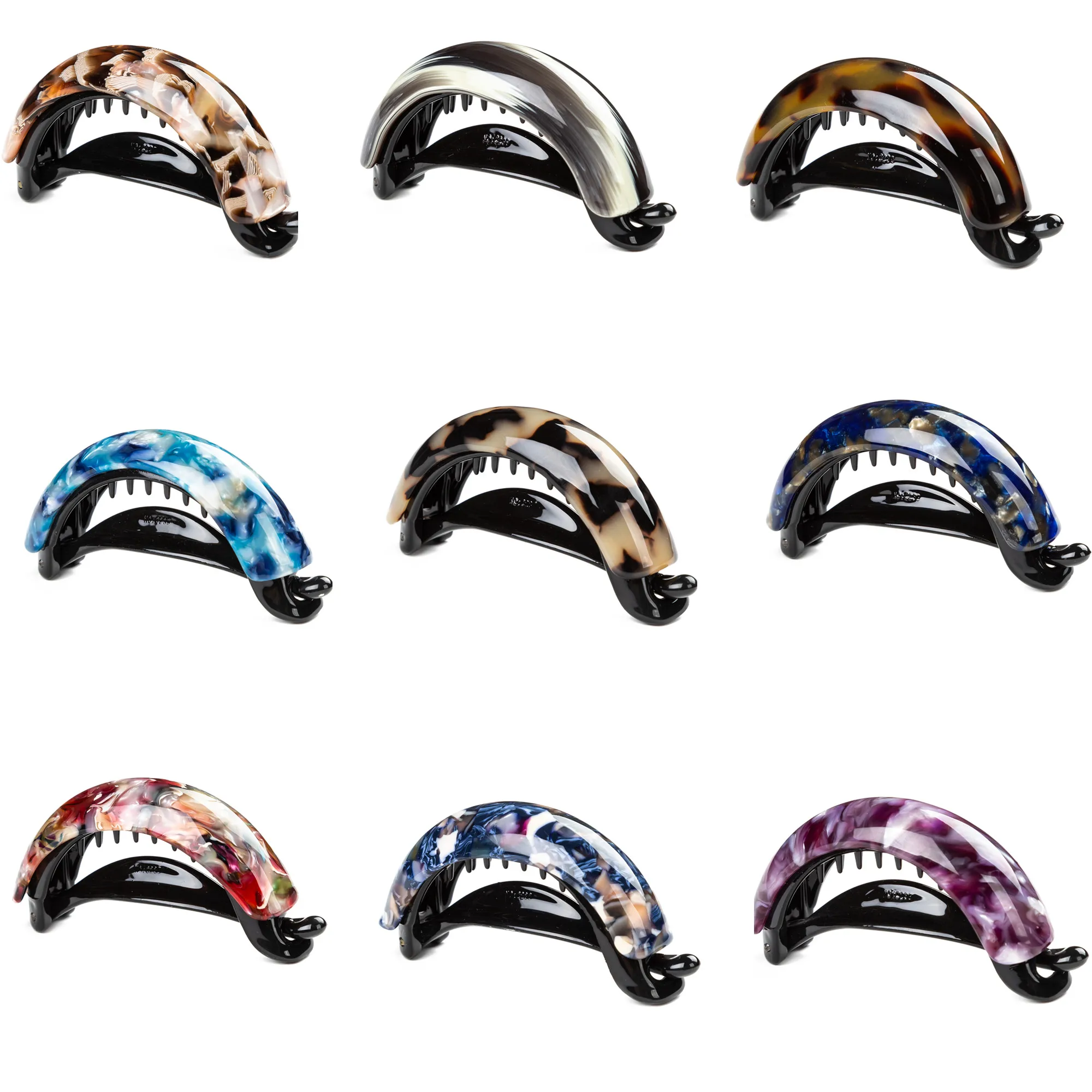 Yinminez заколки из ацетата заколка-пряжка для волос девочек заколка аксессуары 7 см