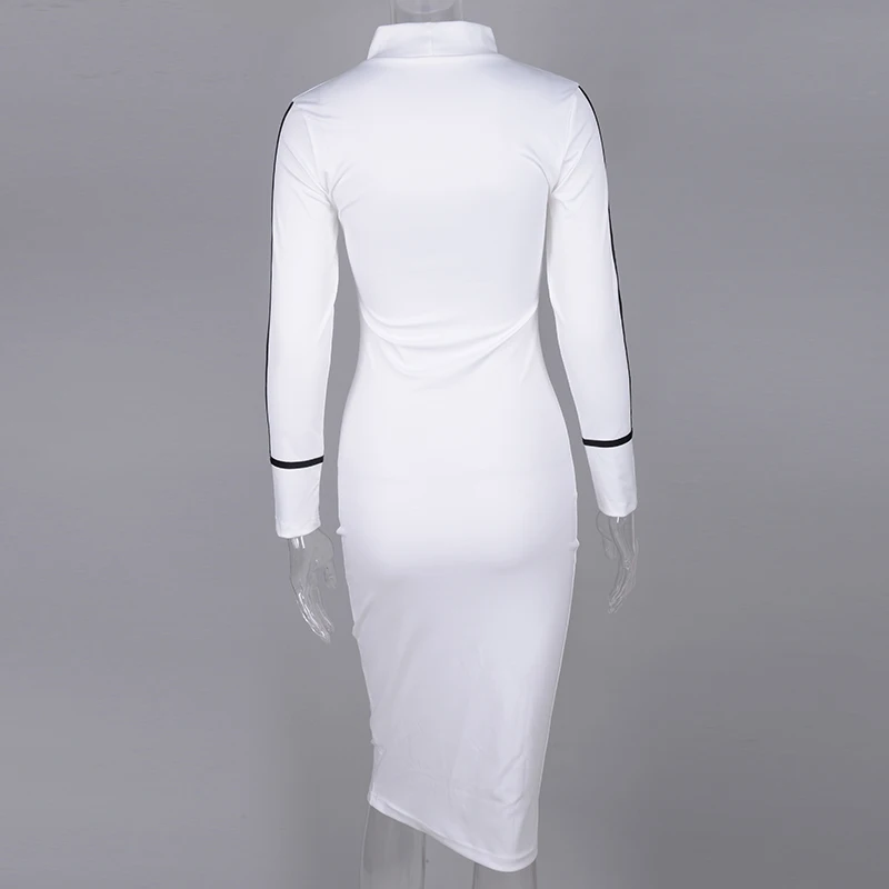 Женское облегающее платье Parthera винтажное карандаш с высоким воротом и длинным