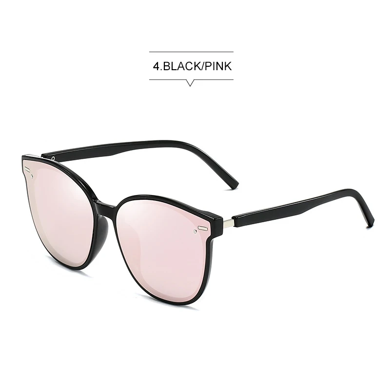 1940 black pink Модные женские солнцезащитные очки "кошачий глаз", мужские винтажные зеркальные очки "кошачий глаз", Ретро стиль, женские солнцезащитные очки, UV400 Oculos De sol - Цвет линз: 1940 black pink